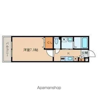 シャテロハイツ弐番館【1階】の間取り