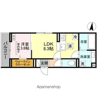 Dアヴァンス登戸町【1階】の間取り