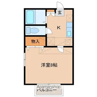 VINO若林【1階】の間取り