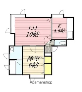 ローヤルハイツ【101号室】の間取り