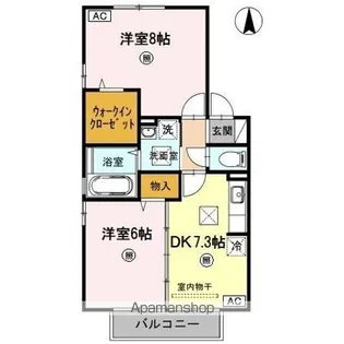 ドライ・ベーレン Y棟【1階】の間取り