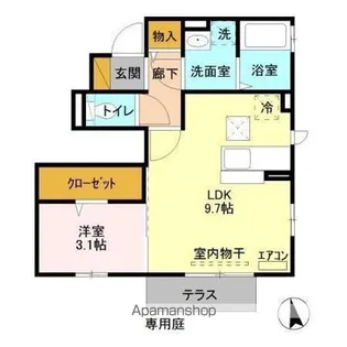 サンアベニューⅣ【1階】の間取り