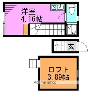 コートハウス阿佐ヶ谷【2階】の間取り