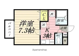 パセオプラシード雨宮【2階】の間取り