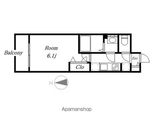 メイクス矢場町【506号室号室】の間取り