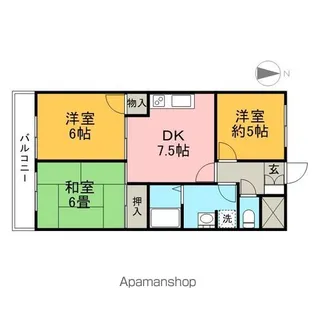 ドラゴンズパレス【3階】の間取り