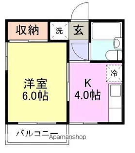 第二・第三トキワハイム【2-202号室】の間取り