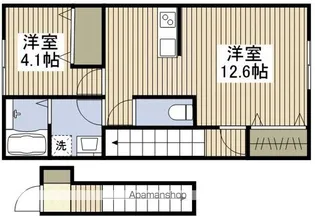 MAISON DE RICH ANNEX【201号室】の間取り