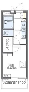 レオパレスハーバーサイドE棟【307号室】の間取り