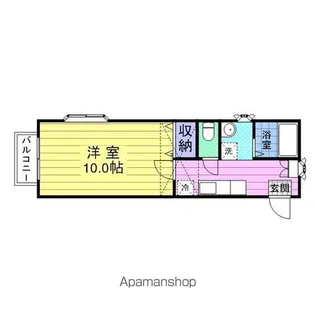 ソレアードK【201号室】の間取り