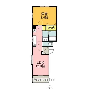 ヴィブレつばさフォー【1階】の間取り