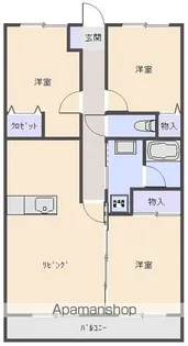 ヴィラアイレックス林崎【403号室】の間取り