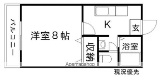 コーポ松岡【1階】の間取り