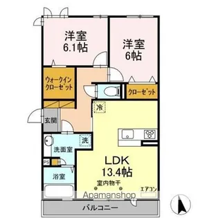エスポワール B棟【3階】の間取り