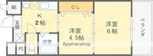 吉田ES COURT【301号室】の間取り