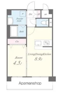 レトワール小笹【8階】の間取り