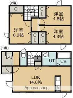 北海道函館市戸倉町【一戸建】の間取り