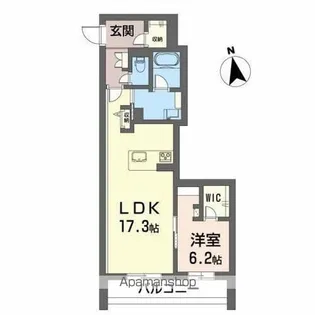 シャーメゾンプレミアス下助任BELS認証【2階】の間取り