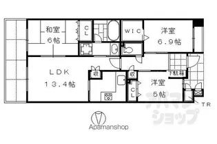 ディアステージ堺町錦【1103号室】の間取り