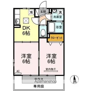 クレア伏石S【1階】の間取り