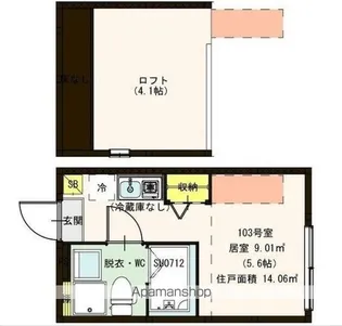 アジュール小岩【1階】の間取り