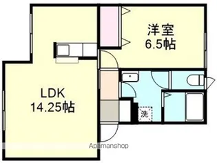 ウエスト・ベルジュ A【1階】の間取り