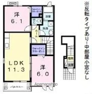 ラ・カーサ・ボニータ【2階】の間取り