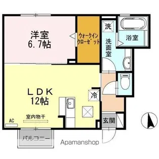 ハートフルタウン【1階】の間取り