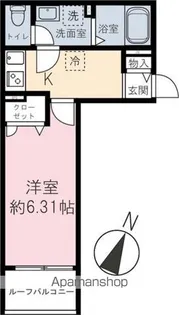 ハイドレンジア【202号室】の間取り