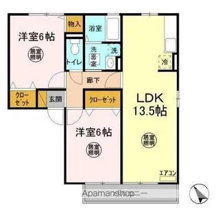 サンロイヤル【2階】の間取り