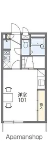 レオパレスレオ21【2階】の間取り