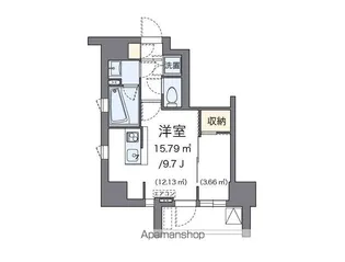 LOVIE麻布十番【4階】の間取り