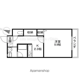 アミティエ大江 Ⅰ【2階】の間取り