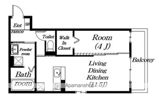 滋賀県草津市矢倉2丁目【アパート】の間取り