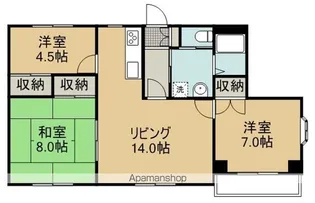 ステータスヒル甲府五番館【103号室】の間取り