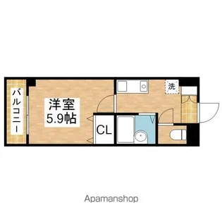 びいⅠ千種【707号室】の間取り