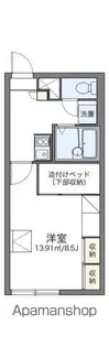 レオパレスダ ヴィンチ【103号室】の間取り