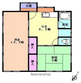 岩手県一関市萩荘字竹際【一戸建】の間取り