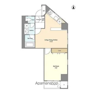 シェル中野弥生町【4階】の間取り