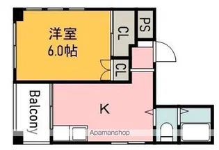 第1片山ビル【11階】の間取り