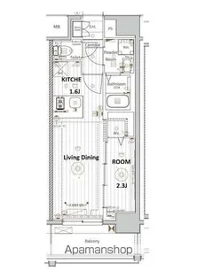 メイクスアート名古屋城西【3階】の間取り