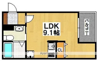 CASA七道(カーサ七道)【203号室】の間取り