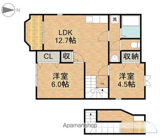 プラシード【2階】の間取り