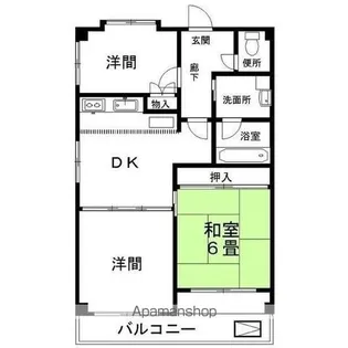コーポラス葵【5階】の間取り