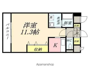 クレストシティ中井町【3階】の間取り