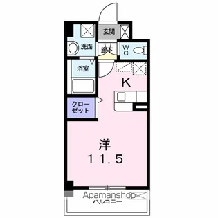 ネクスピア箱崎【3階】の間取り