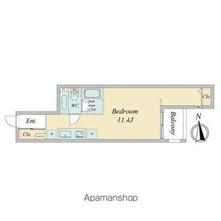 1Rの間取り画像