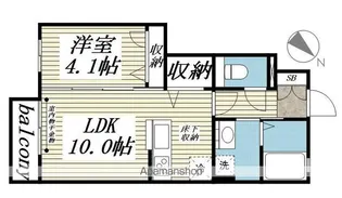 カーサクレールⅢ【1階】の間取り