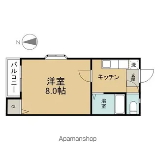 メゾン ド トリアノン【1階】の間取り