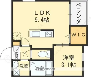 REGALEST鴻池【3階】の間取り